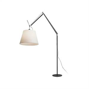 Artemide Tolomeo Mega Gulvlampe Sort Body 42 Skjerm med Dimmer