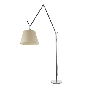 Artemide Tolomeo Mega Gulvlampe Pergament 42 cm skærm m. lysdæmper