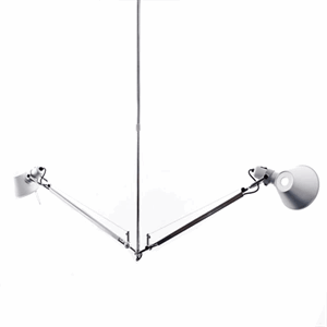 Artemide Tolomeo 2 Bracci Taklampe i Aluminium