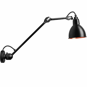 Lampe Gras N304 L40 Vegglampe Matt Sort & Matt Sort/Kobber Hardwired