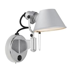 Artemide Tolomeo Micro Faretto Vegglampe Uten Bryter Aluminium