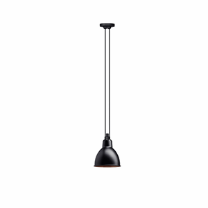 Lampe Gras N322 Taklampe Matt Sort & Kobber Round