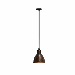 Lampe Gras N322 XL Taklampe Rå Kobber & Hvit Round