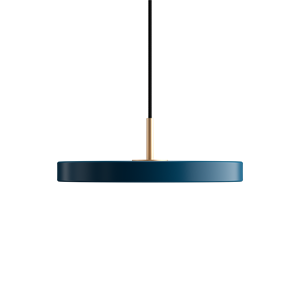 Umage Asteria Mini Taklampe Petroleum Blå med Messingtopp