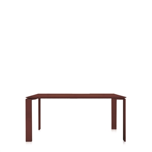 Kartell FOUR Fenix Soft-Touch Spisebord 158x79 Burgunder