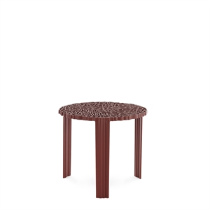 Kartell T-TABLE Sidebord Stor Burgunder