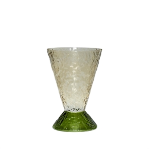 Hübsch Abyss Vase Dark Green/ Brown