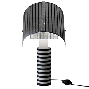 Artemide SHOGUN Bordlampe Hvit Skjerm, Hvit/Sort Base