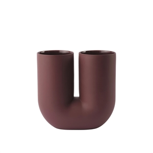 Muuto Kink Vase H26 Dyp Rød