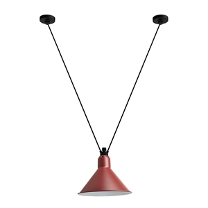 Lampe Gras N323 L Conic Taklampe Svart/ Rød